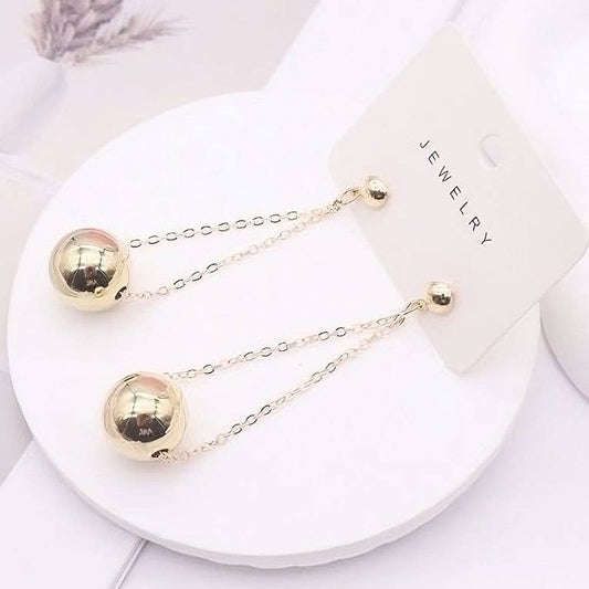12pk High Polish Dangle Ball Fashion Earrings